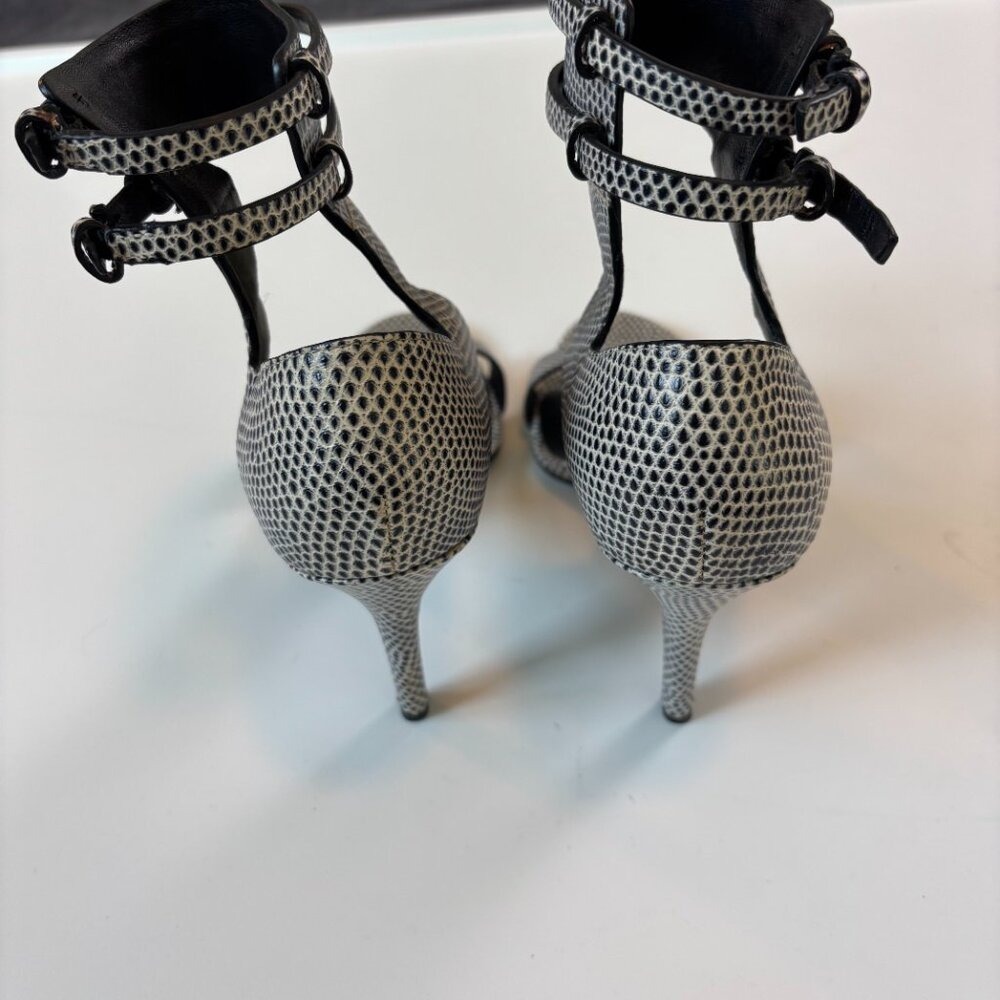Alexander‎ Wang Heels Ankle Strap Python Embossed… - image 4